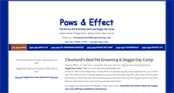 Desktop Screenshot of pawsandeffectgrooming.com