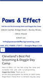 Mobile Screenshot of pawsandeffectgrooming.com